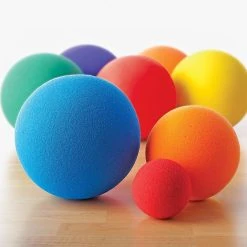 Rainbow Low-Bounce Uncoated-Foam Balls -goher sport shop GS71678 RBWUncoatedFoamBalls 1