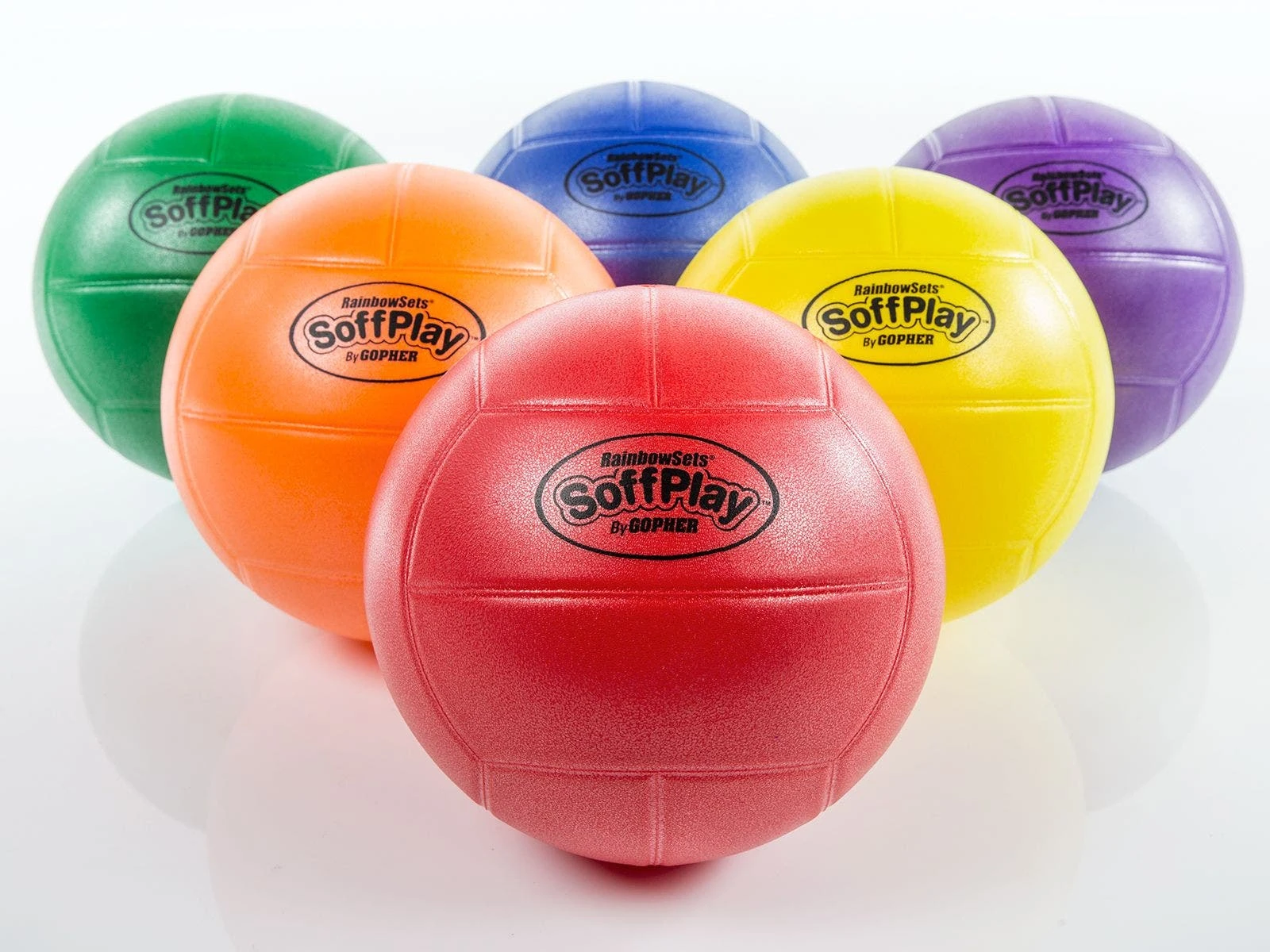 Rainbow SoffPlay Sport Ball Balls 6 Rainbow SoffPlay Sport Ball Balls - Image 4