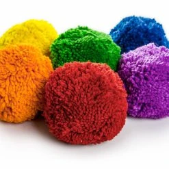 Rainbow Medium-Density Fleece Balls