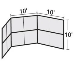 BSN Chain Link Backstops -goher sport shop bs bscl10 a x 2