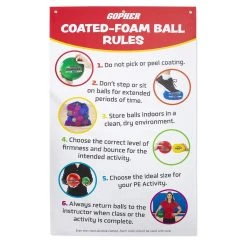 Coated-Foam Ball Rules Poster