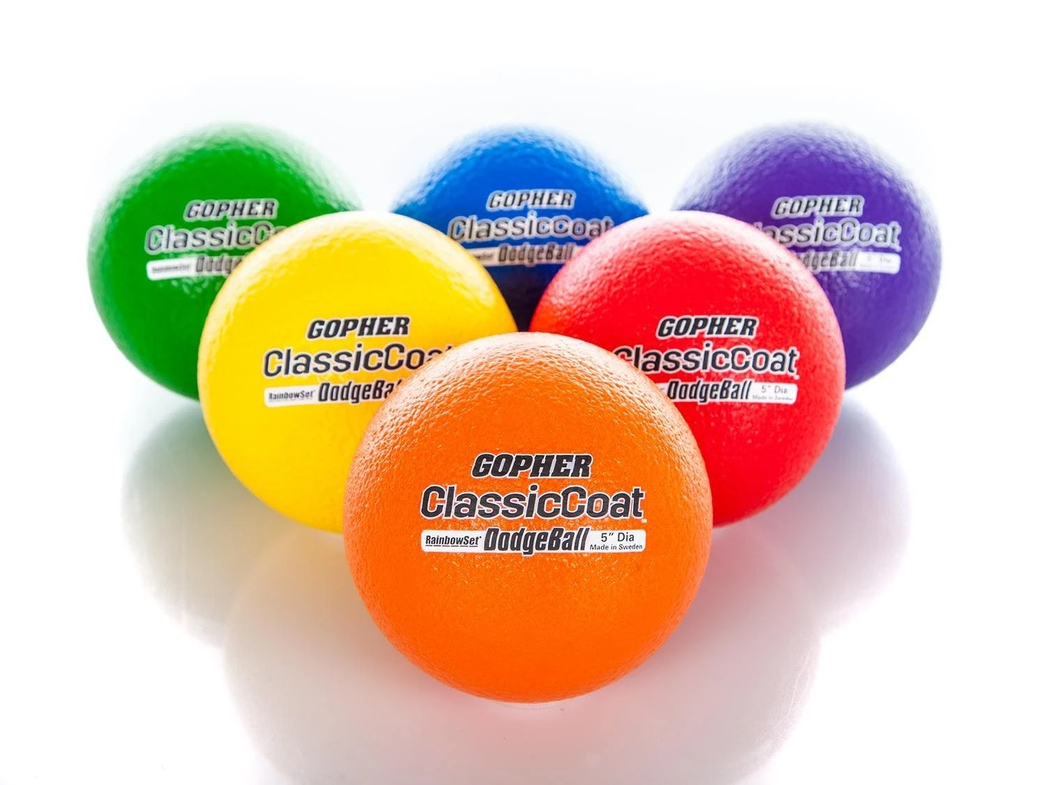 Rainbow ClassicCoat Coated-Foam Dodgeballs 5 Rainbow ClassicCoat Coated-Foam Dodgeballs - Image 3
