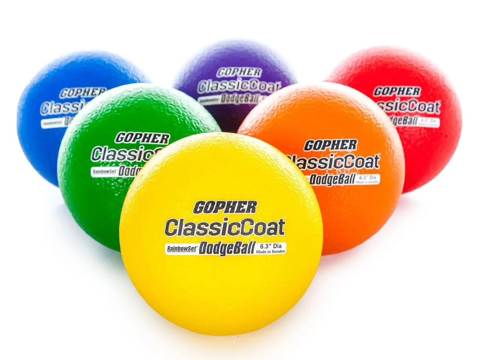Rainbow ClassicCoat Coated-Foam Dodgeballs 12 Rainbow ClassicCoat Coated-Foam Dodgeballs - Image 10
