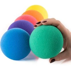 Rainbow Low-Bounce Uncoated-Foam Balls -goher sport shop g 71678 rainbowlow bounceuncoated foamballs 14