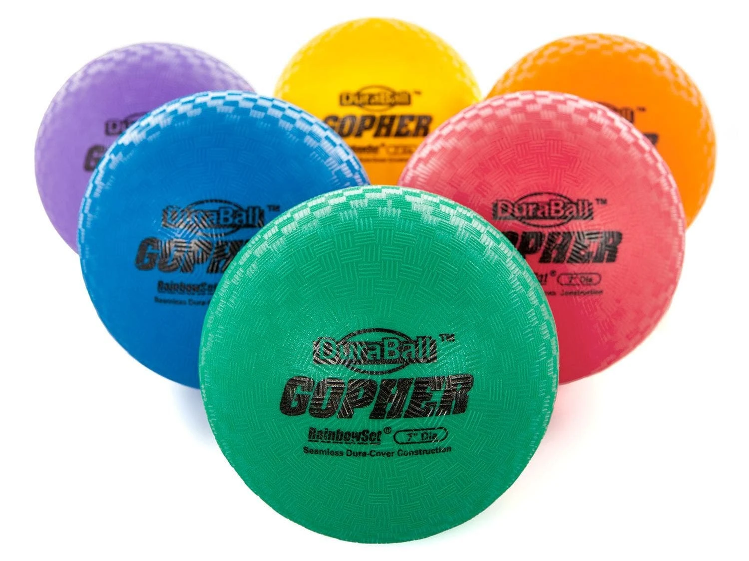 Rainbow DuraBall Playground Balls 3 Rainbow DuraBall Playground Balls