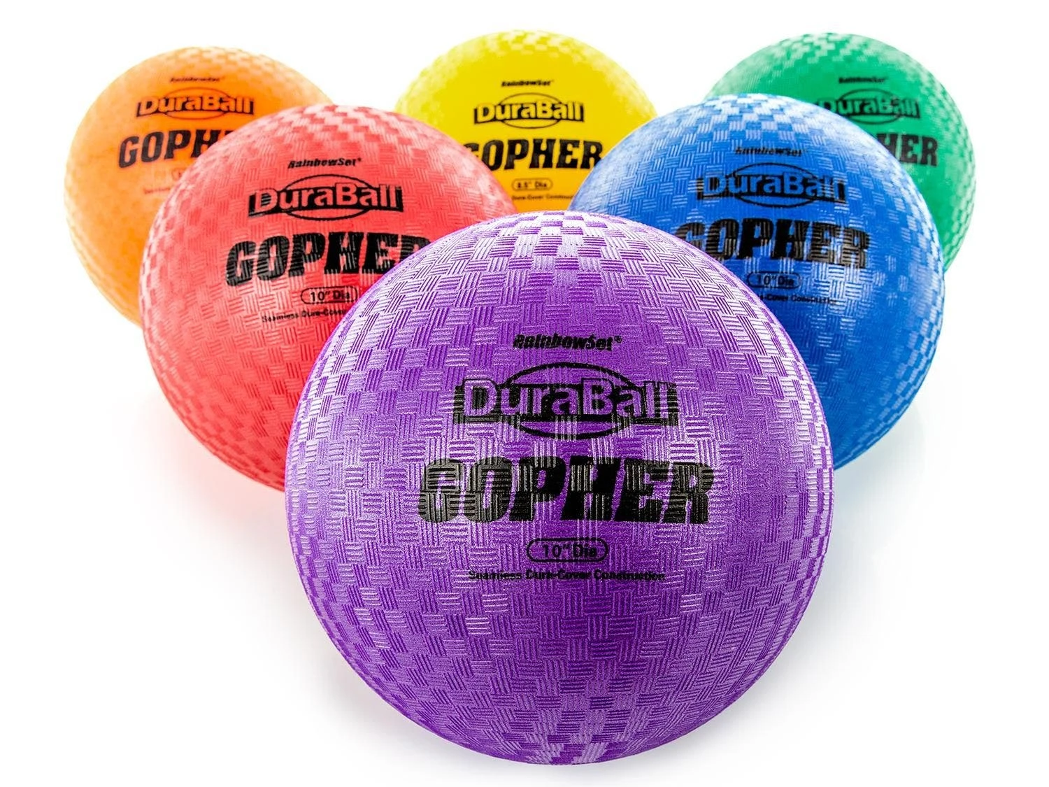 Rainbow DuraBall Playground Balls 5 Rainbow DuraBall Playground Balls - Image 3