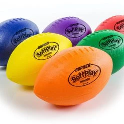 Rainbow SoffPlay Sport Ball Balls 14 Rainbow SoffPlay Sport Ball Balls -goher sport shop g 72067 multicolored soft activity footballballs size4 1 2