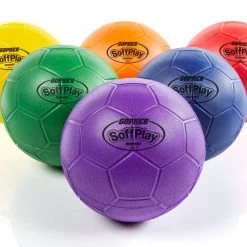 Rainbow SoffPlay Sport Ball Balls 12 Rainbow SoffPlay Sport Ball Balls -goher sport shop g 72068 multicolored soft soccer balls size5 1 3