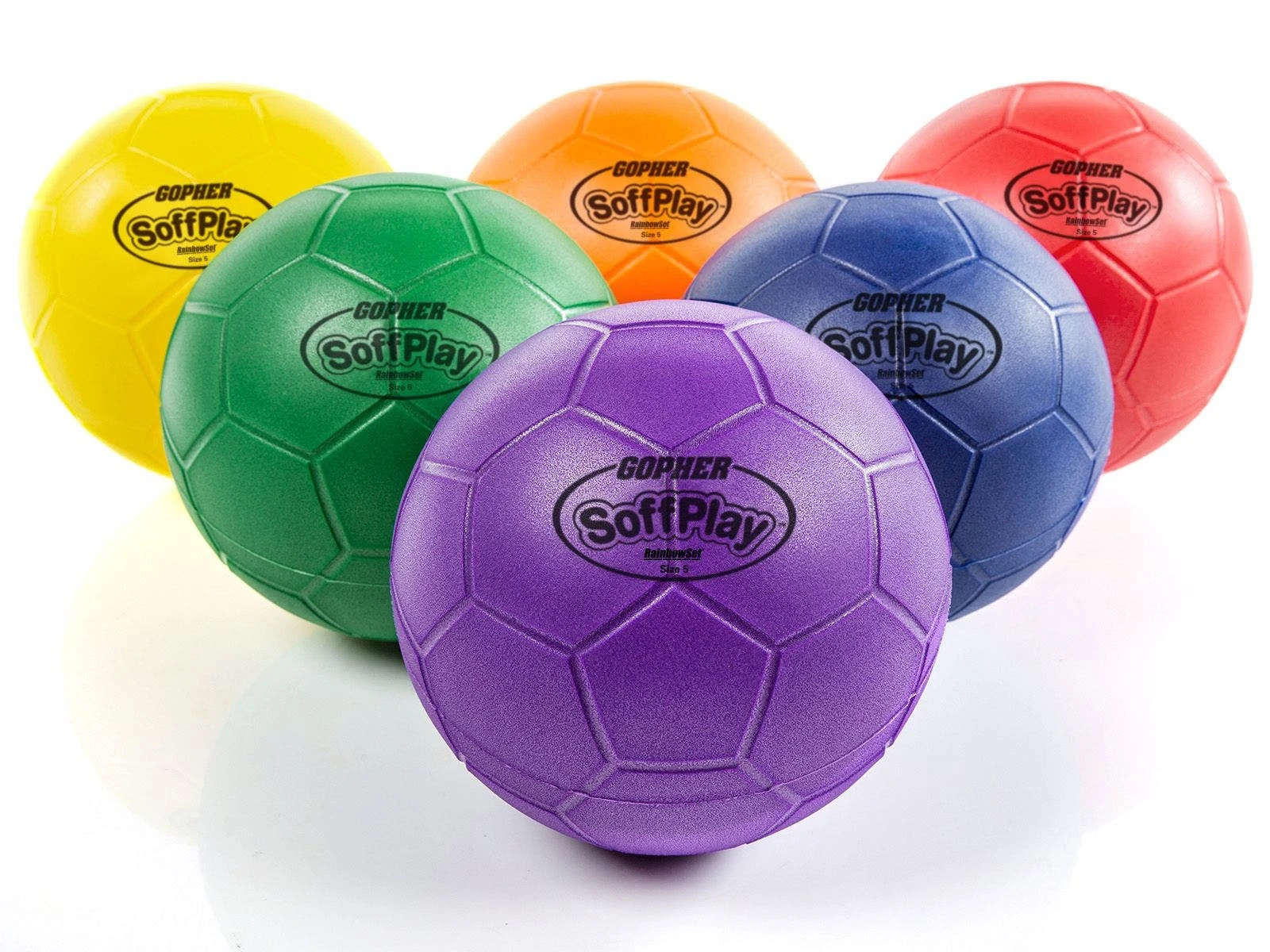 Rainbow SoffPlay Sport Ball Balls 5 Rainbow SoffPlay Sport Ball Balls - Image 3