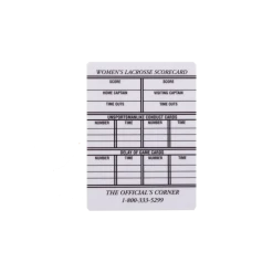 LCPW - Women's Lacrosse Plastic Info Card (LCPW)