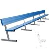 Player Bench With Seat Back - 27' - Portable (Powder Coated) -goher sport shop pb 90pc 2110 875x875x300 hero