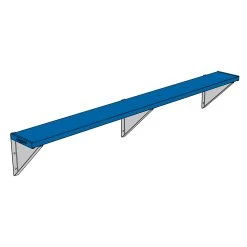 goher sport shop 21 Player Bench - Wall-Mounted - 7-1/2' (Powder Coated)