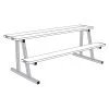 Scorer Table (Outdoor) With Bench - 7-1/2' - Portable -goher sport shop st75pc wh21875x875x72